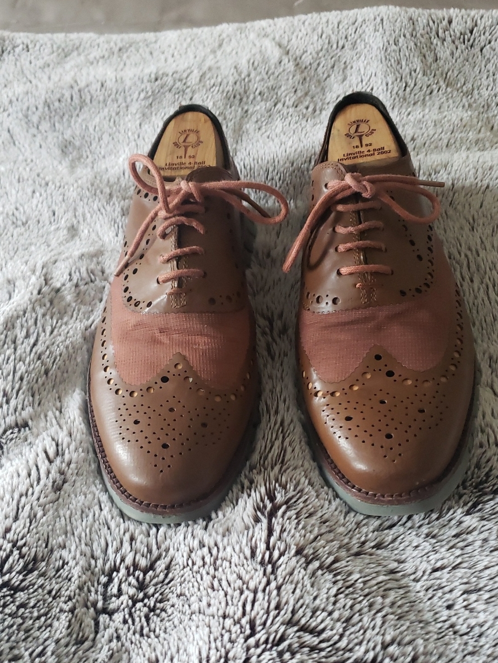 Cole Haan Two-Tone Brown Wingtip Oxfords